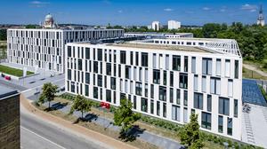 Aerial view of Headquarters Economic Development Agency Brandenburg (WFBB)