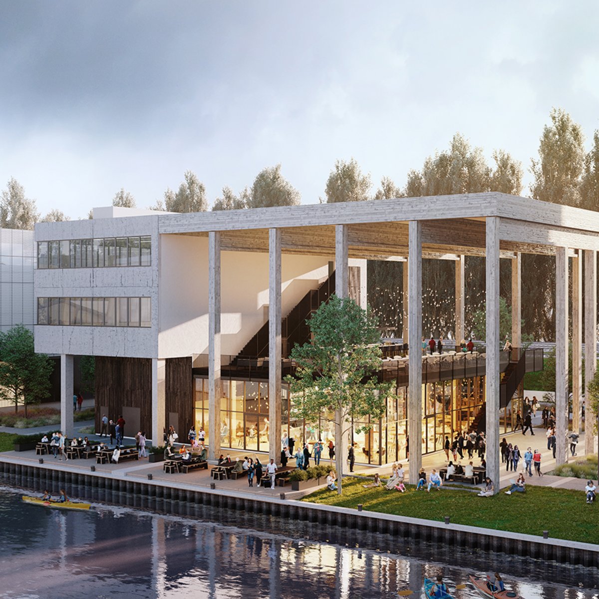 Visualisierung SHED Wasserseite