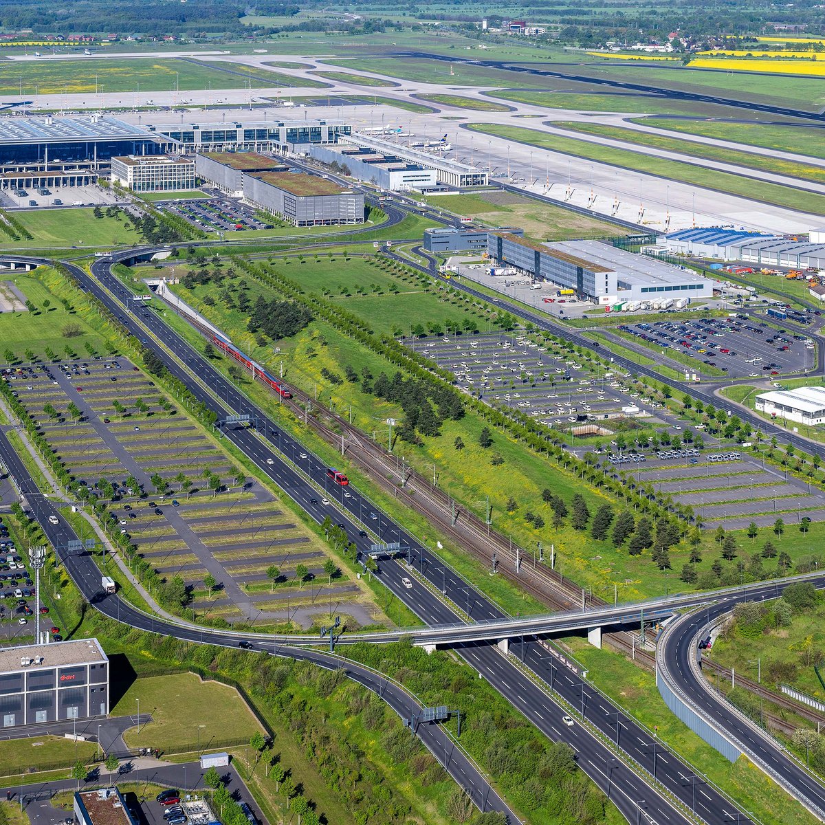 Aerial view of the BER area available for the tender of the BER.