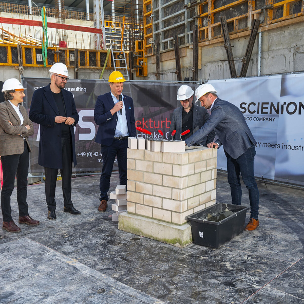 Guests at the laying of the foundation stone