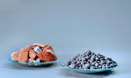 Symbolic image of rubble and granulates on the topic: Lightweight granulates from construction waste