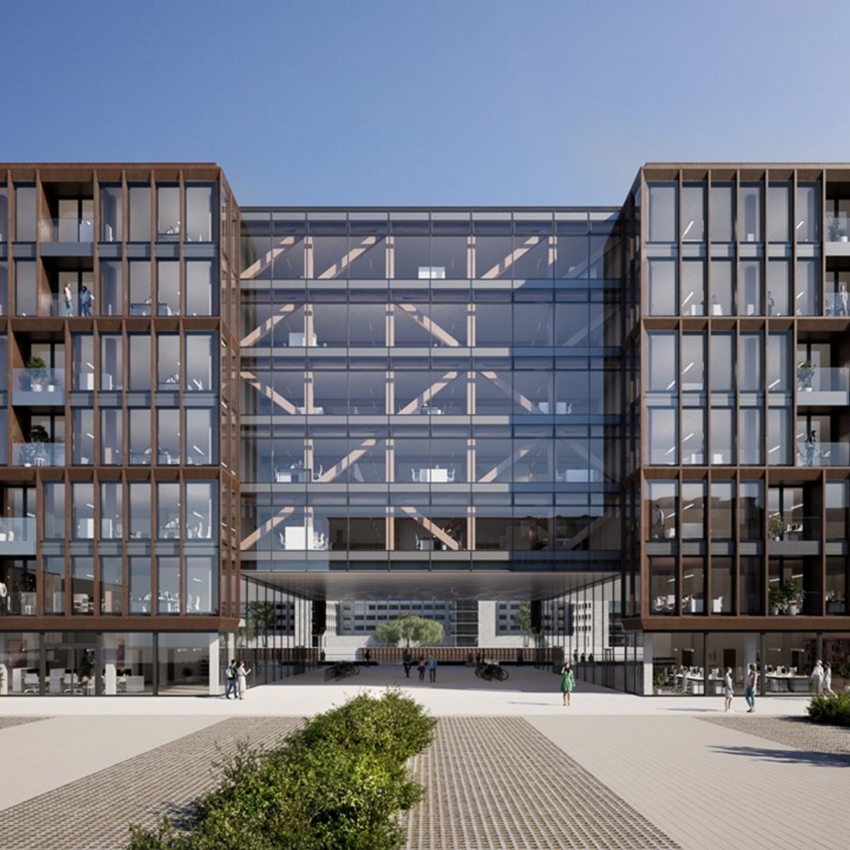 Visualization Dockyard Waterfront Offices, office project in Berlin-Friedrichshain
