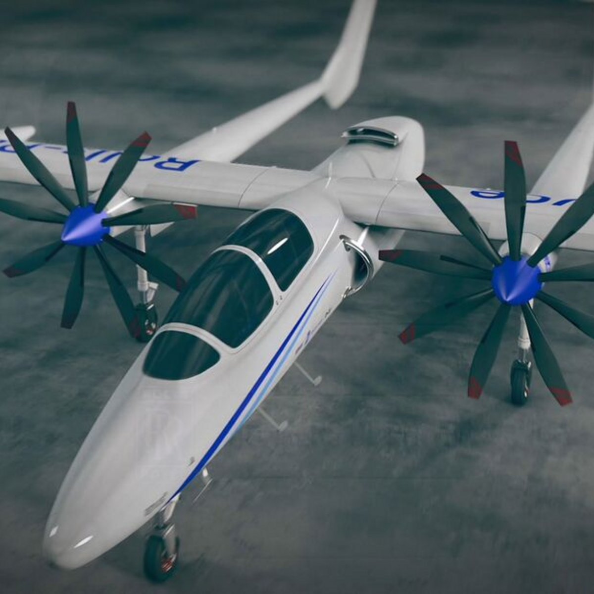 Visualization of an aircraft with a hybrid-electric propulsion system