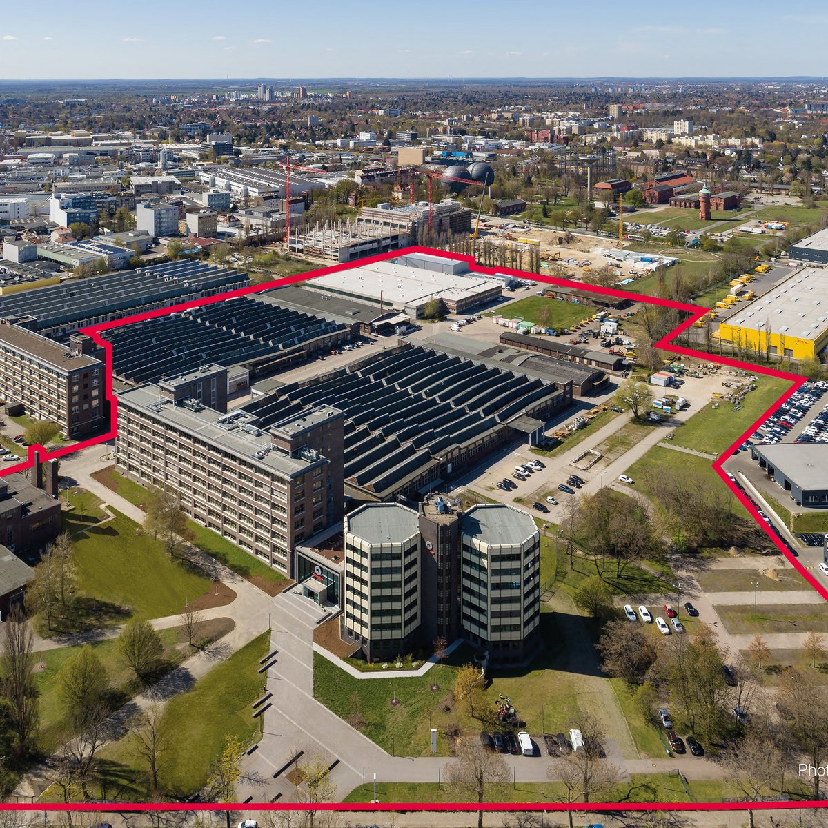 Project development ringberlin - aerial view