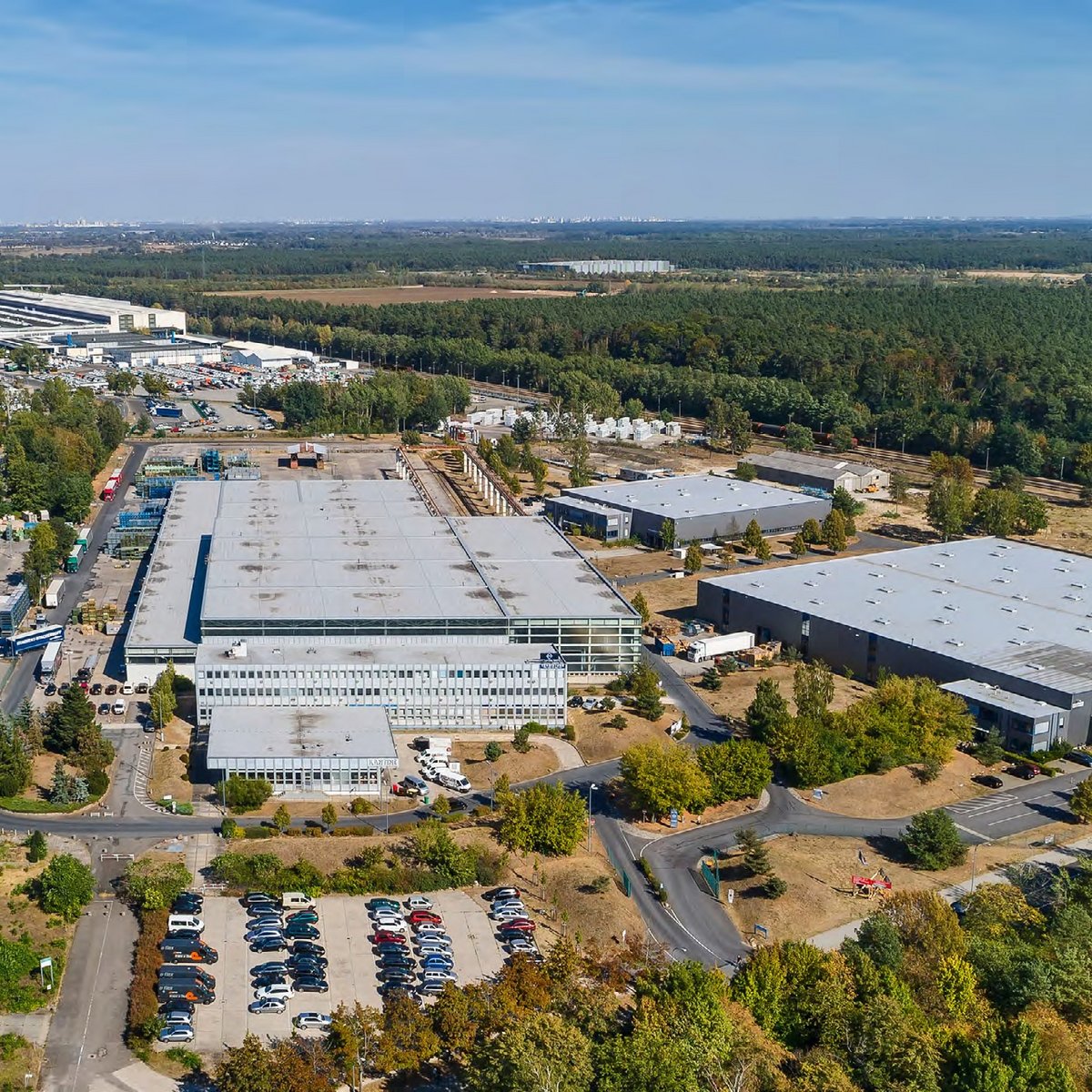 Luftaufnahme des Areals in Ludwigsfelde