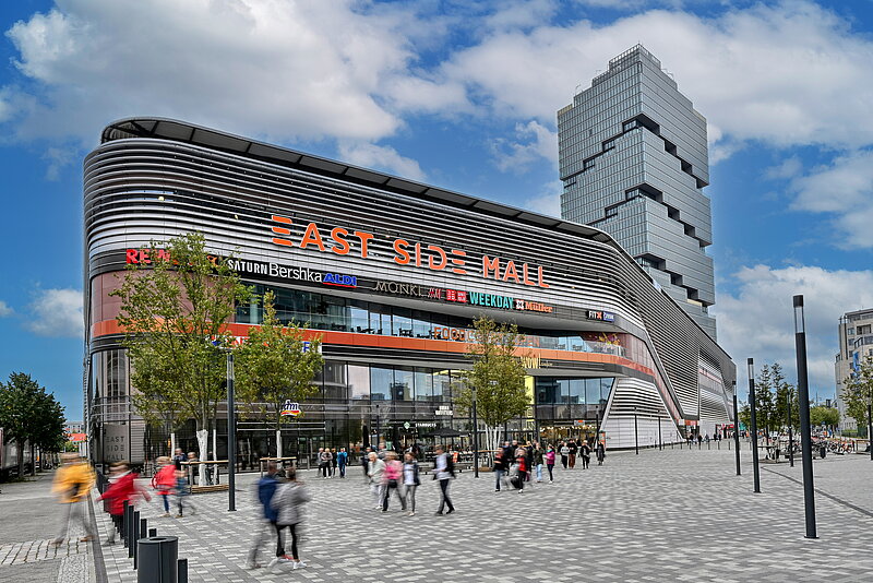 Image of the East Side Mall on the topic: Mercedes Benz Quarter - a successful concept with dynamic prospects
