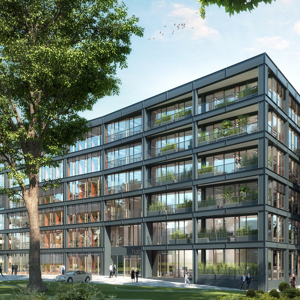 Visualisierung Projekt Grasblau in Berlin Kreuzberg