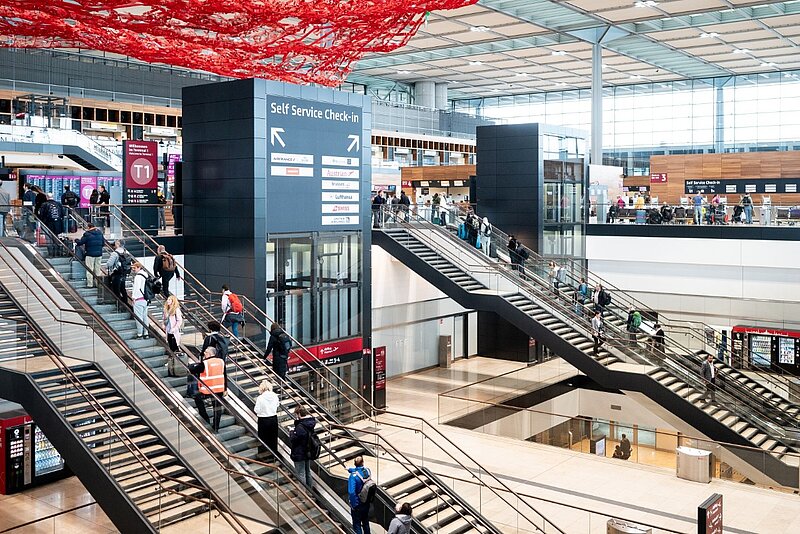 Terminal 1 interior photo for the 2022 Annual Report