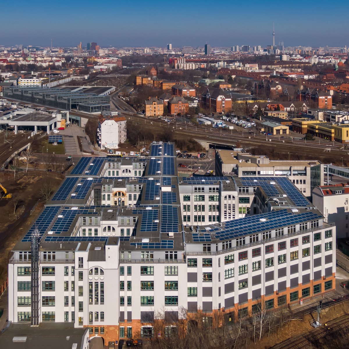 Luftaufnahme Gewerbehof Genestrasse Berlin