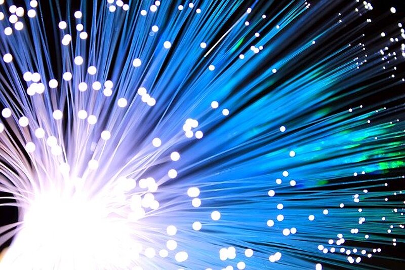 Bundle of luminous fiber optic cables