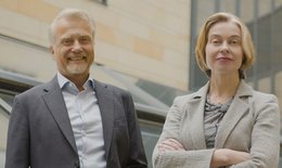 Image shows Dr. Dirk Schlesinger, head of the TÜV AI Lab and Dr. Petra Ritter, head of TEF-Health.