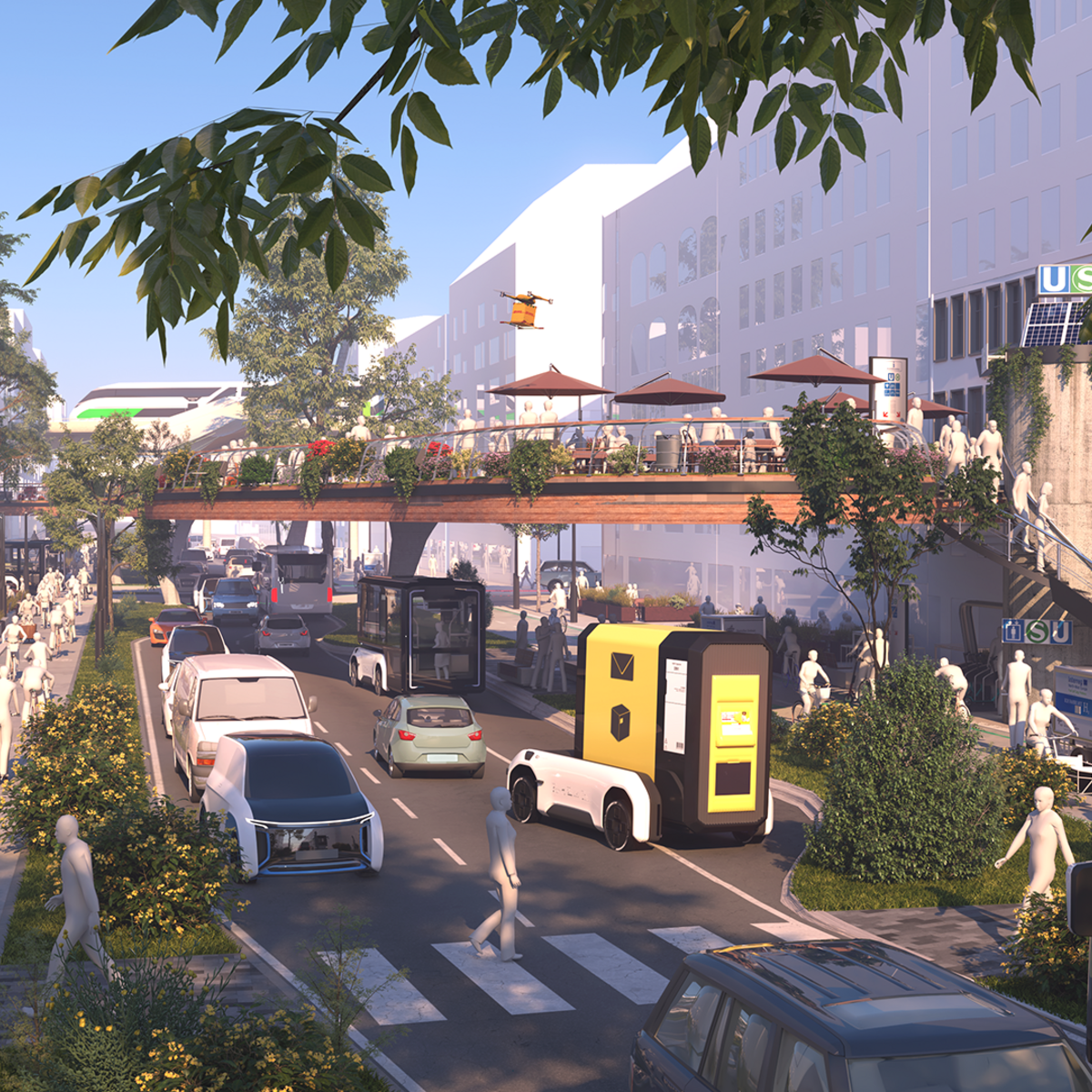 Visualization: The DLR-wide VR asset database provides a central platform with transport-relevant 3D objects and 3D scenes. This will facilitate work on future VR worlds and promote exchange.