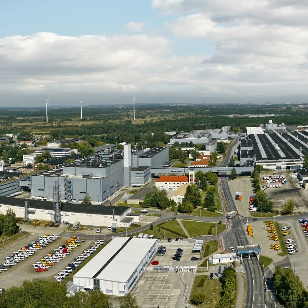 Aerial view of the plant in Ludwigsfelde, © Mercedes-Benz AG 