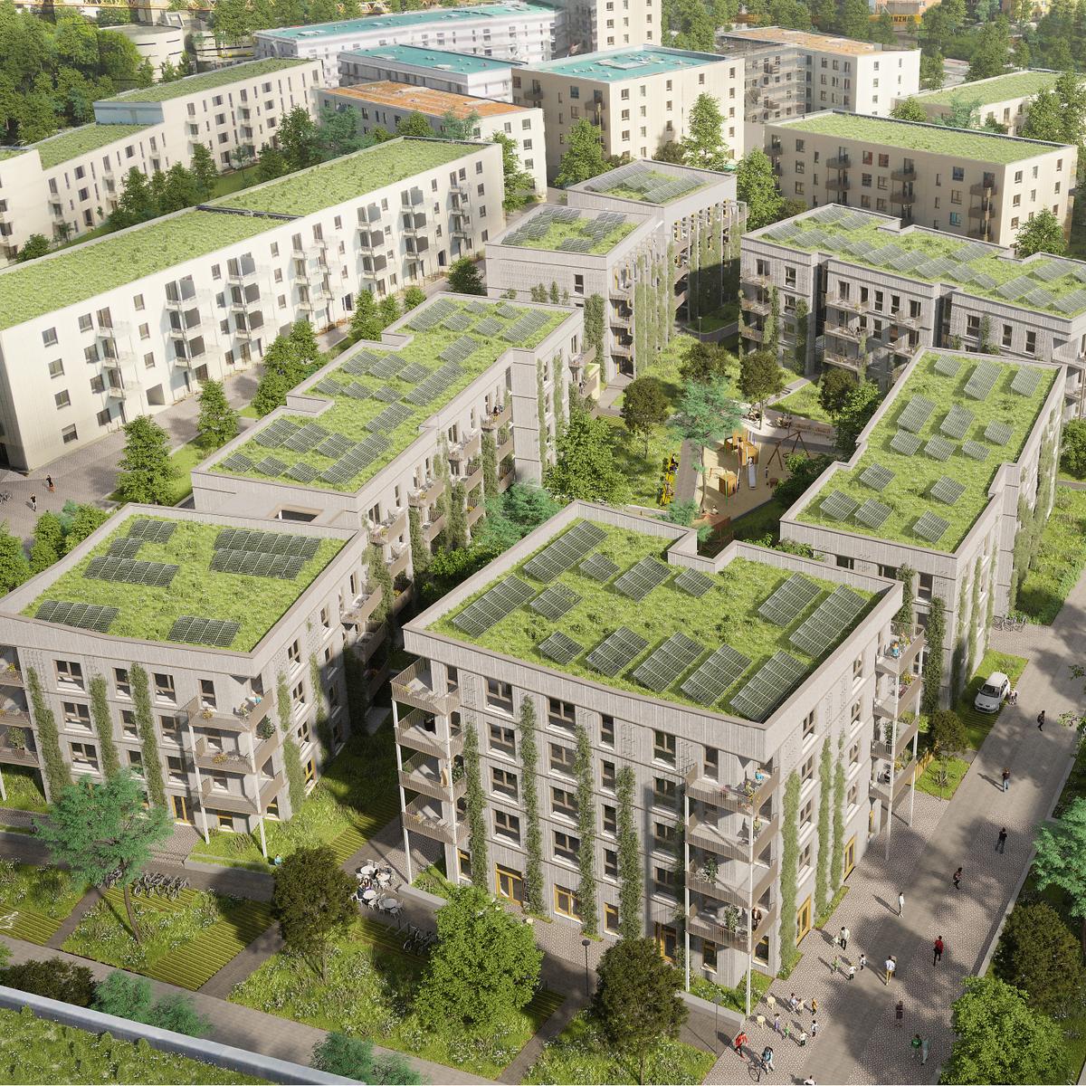 Visualization of Greenfields in Berlin