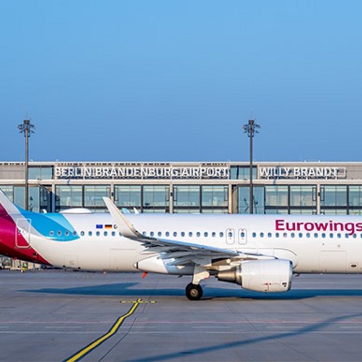 Eurowings machine on the apron BER