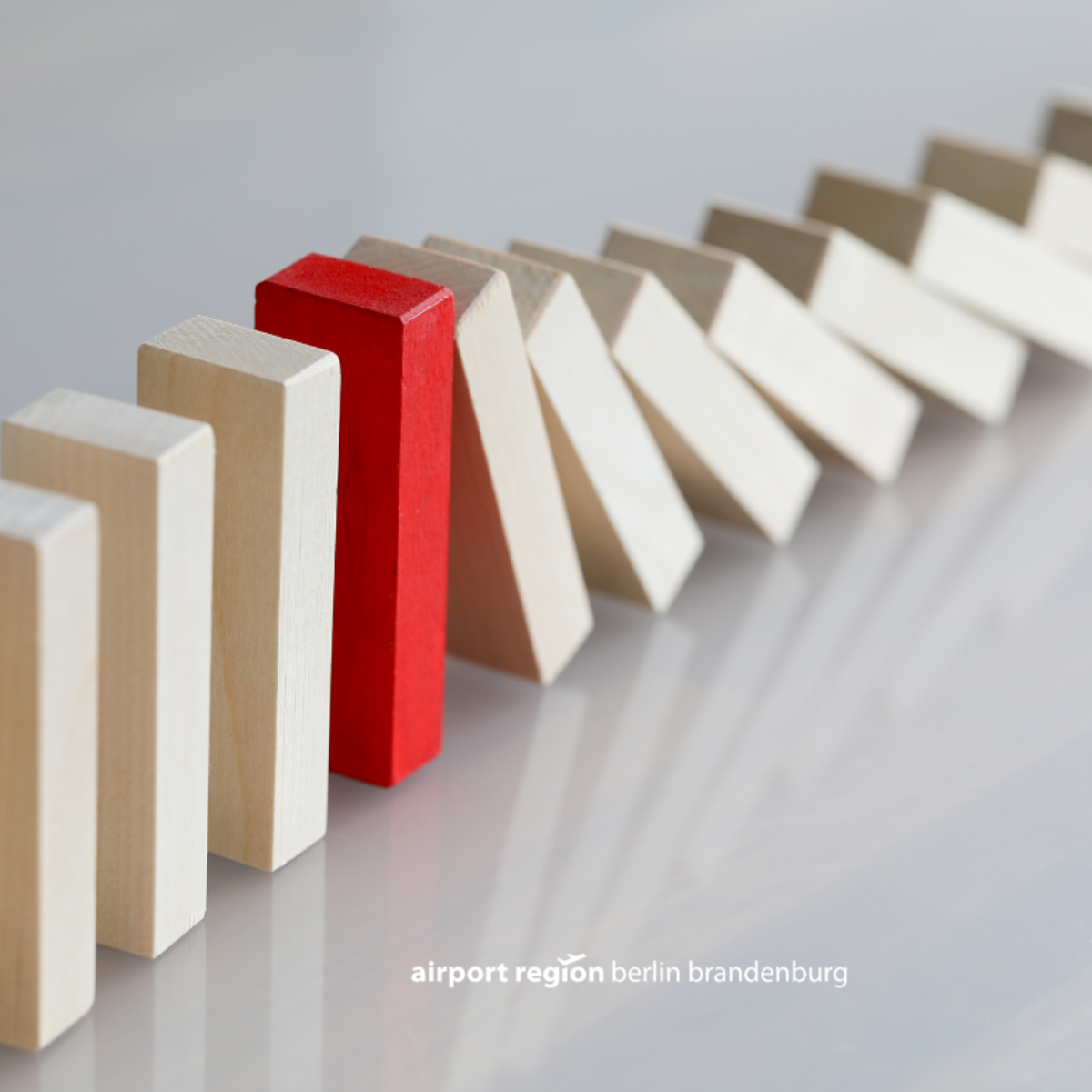 Symbolic picture with dominoes for Rare Disease Day on February 28.