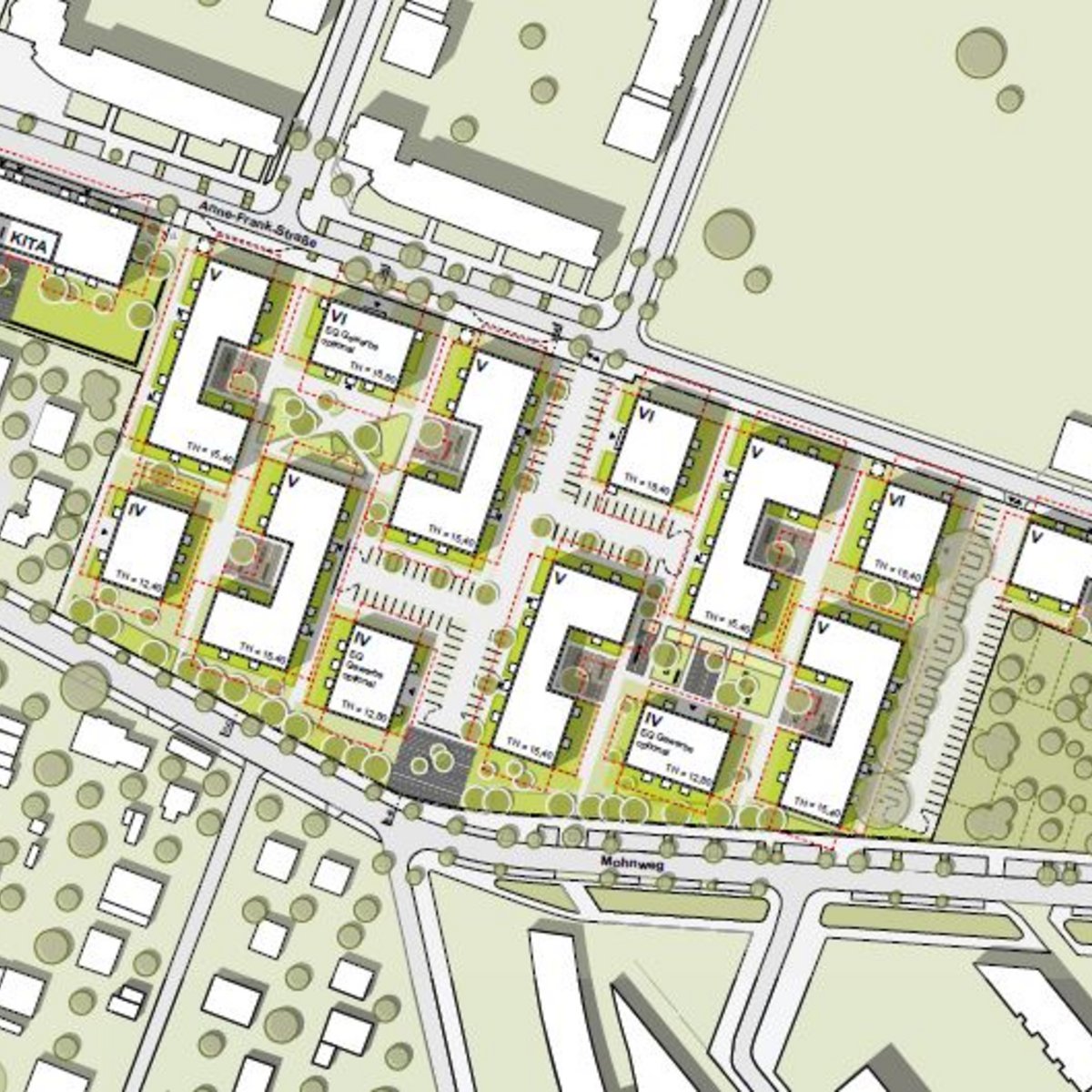 Lageplan vom geplanten Wohnquartier in Berlin Köpenick