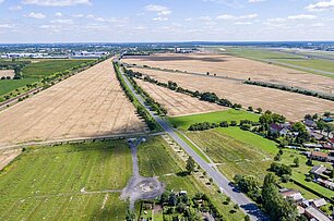 Luftaufnahme des Gewerbeparks Waßmannsdorf