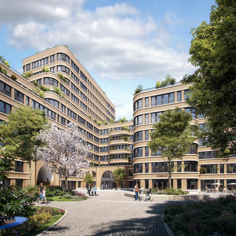 Visualization of the “B’Ella Berlin” district development in Berlin-Schöneberg.