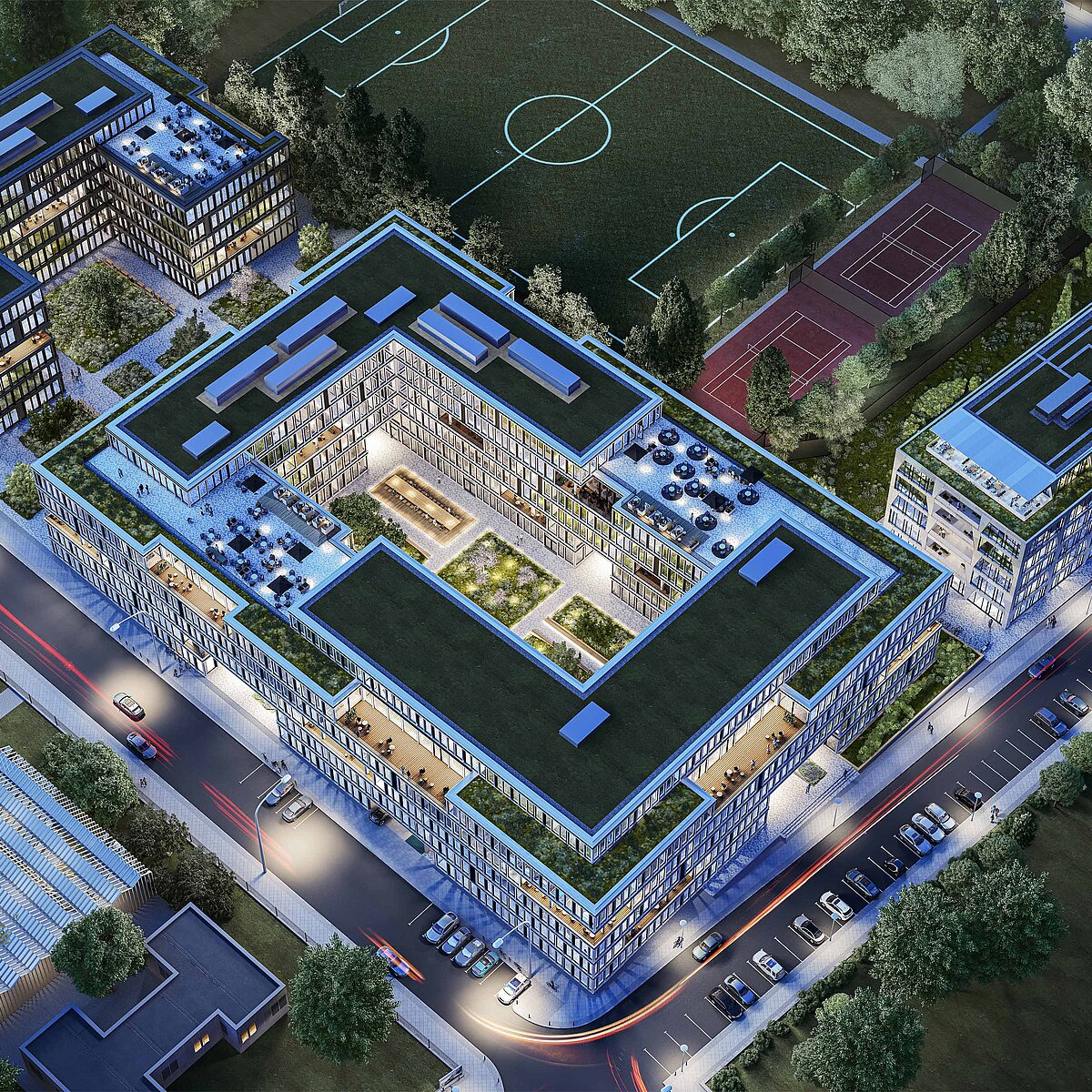 Visualization of the aerial perspective