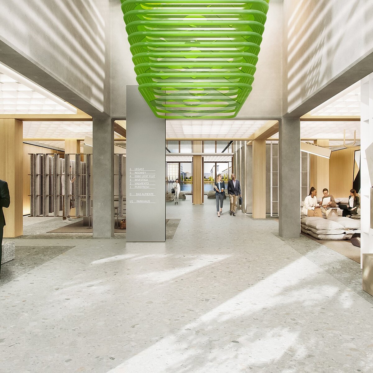Visualization: Dockyard office building | interior view