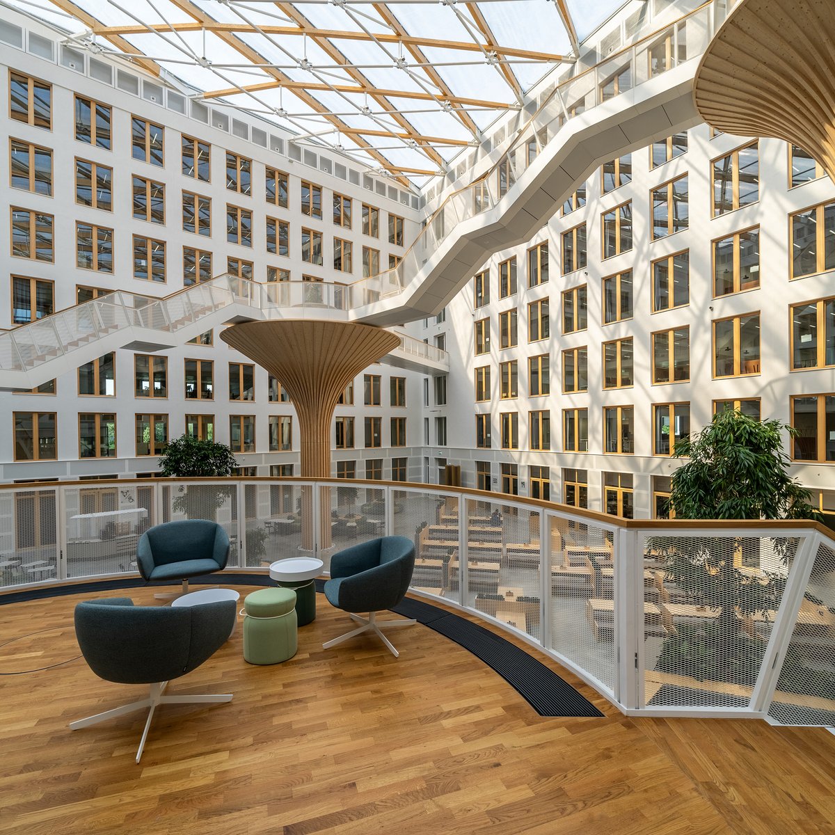 Innenansicht Atrium im Vattenfall-Gebäude