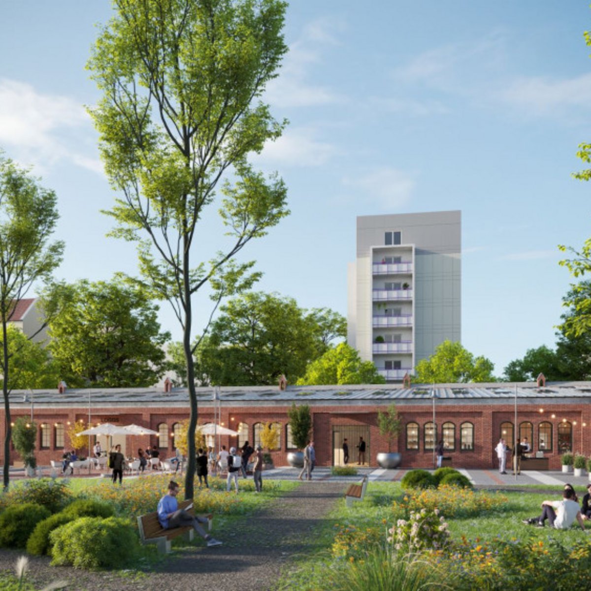 Visualisierung: Blick auf den Food-Court