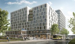 Visualization of the future Holzmarkt 51 district in Berlin Friedrichshain