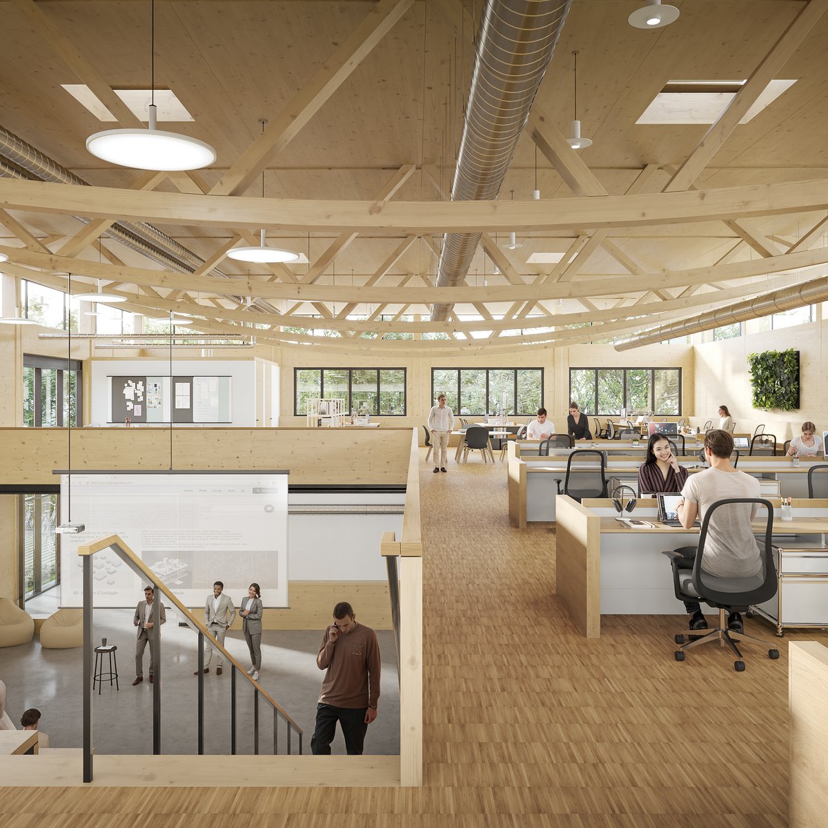 Col23 - Workspace: Visualisation of the first floor hall