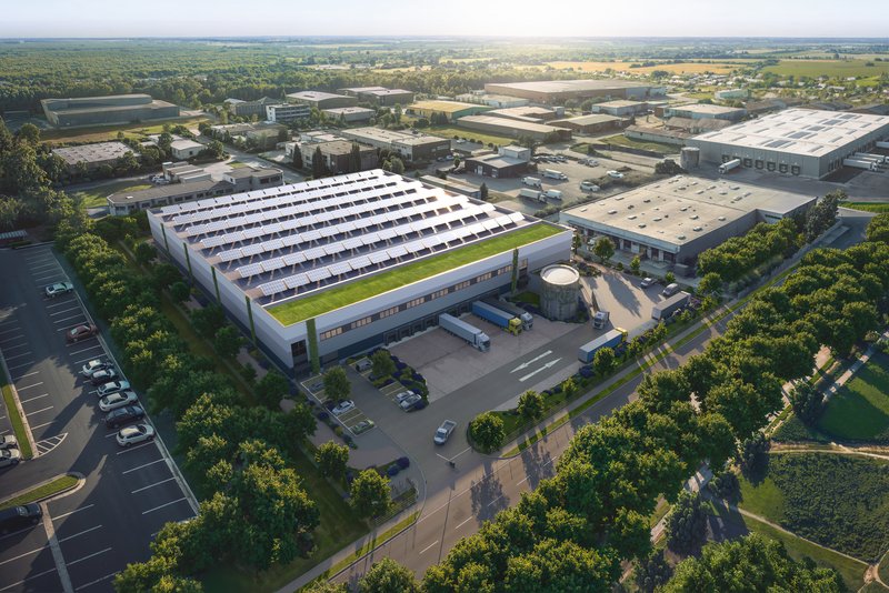 Visualization of Aerial View of Logistics Project Development