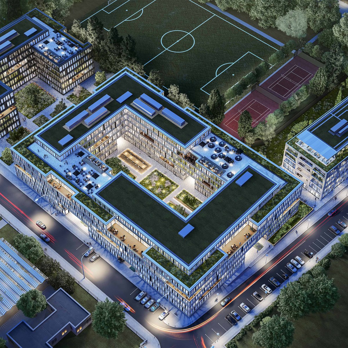 Visualization of the aerial perspective