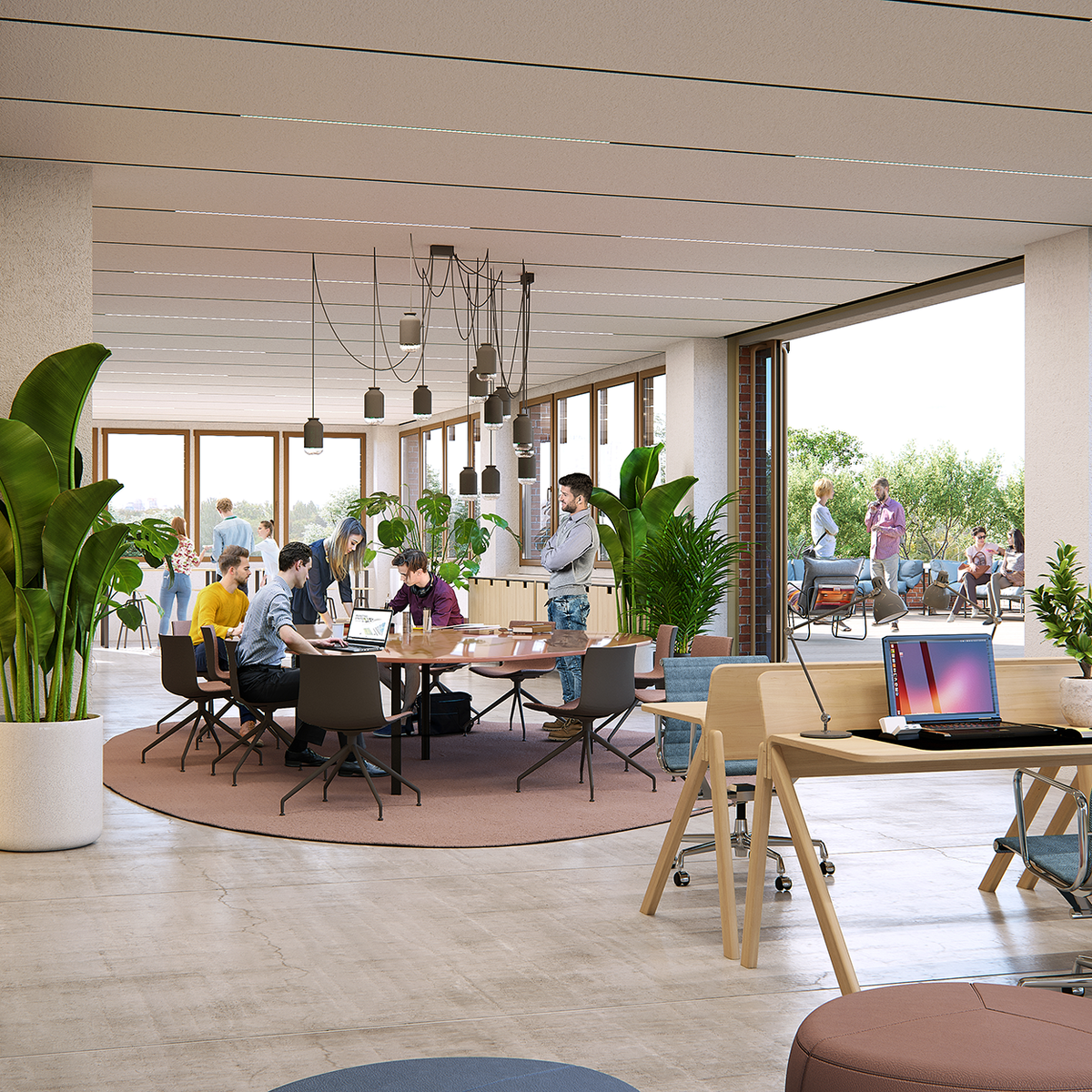 Visualization HOHE NEUN office furnishing