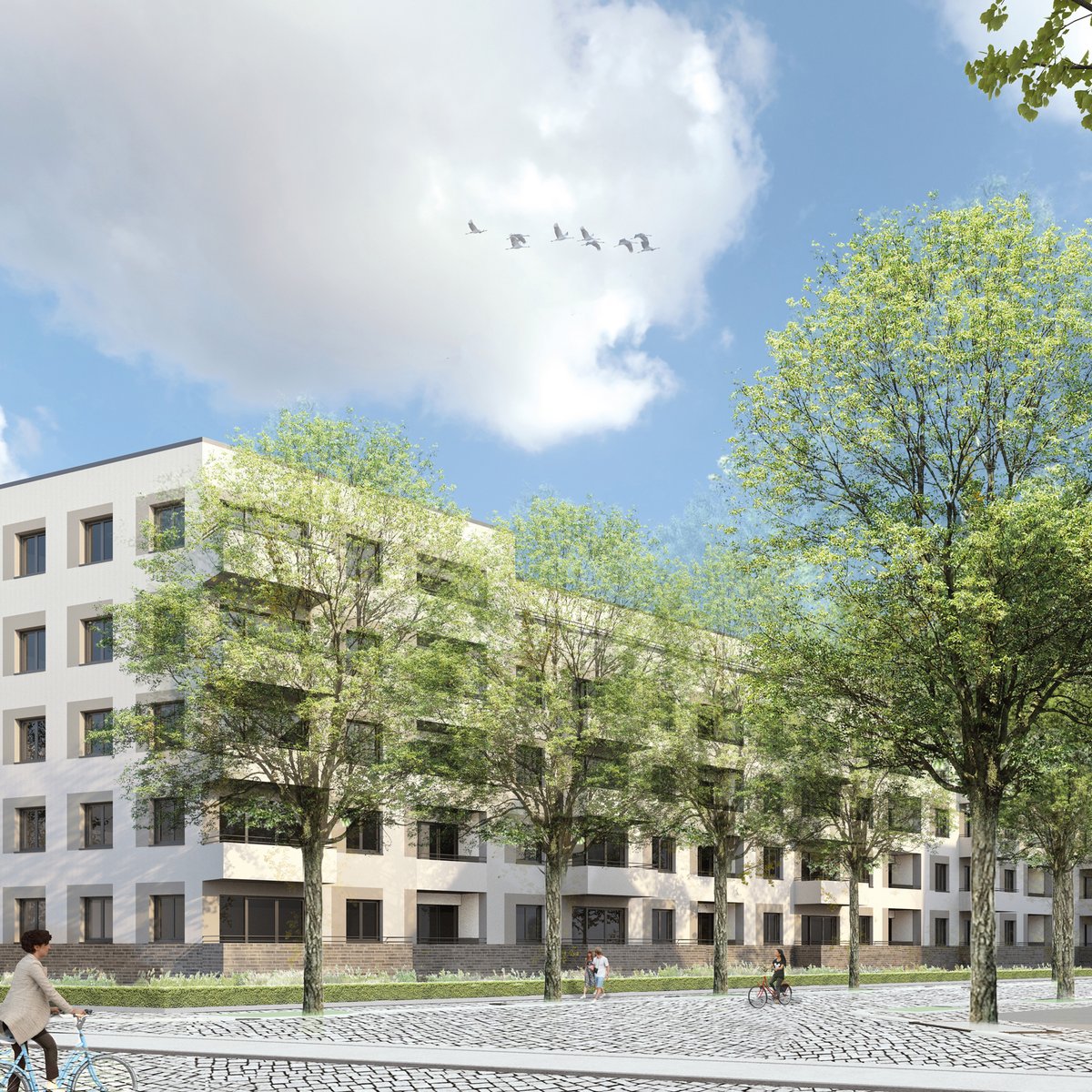 Visualisierung Vereinsstraße Mietwohnungen