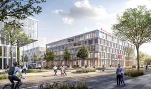 Visualization Bauwert new administrative headquarters of Berliner Sparkasse