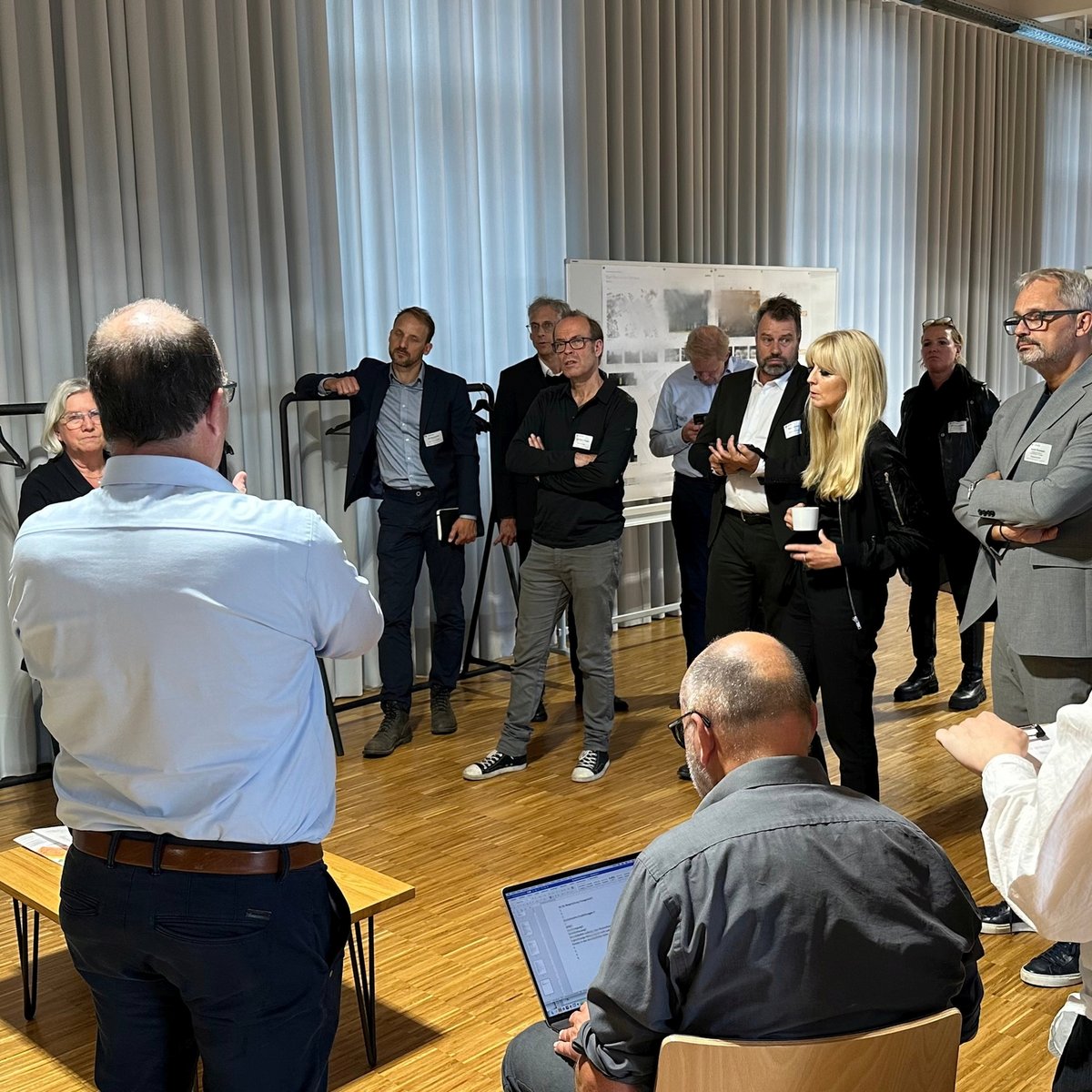 Picture from the opening of the Haus des Pianos competition in Europacity Berlin