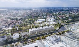 Visualisation of the SHED on the subject of KLINGSÖHR and DERECO hand over 13,000 sqm to SRH in the SHED