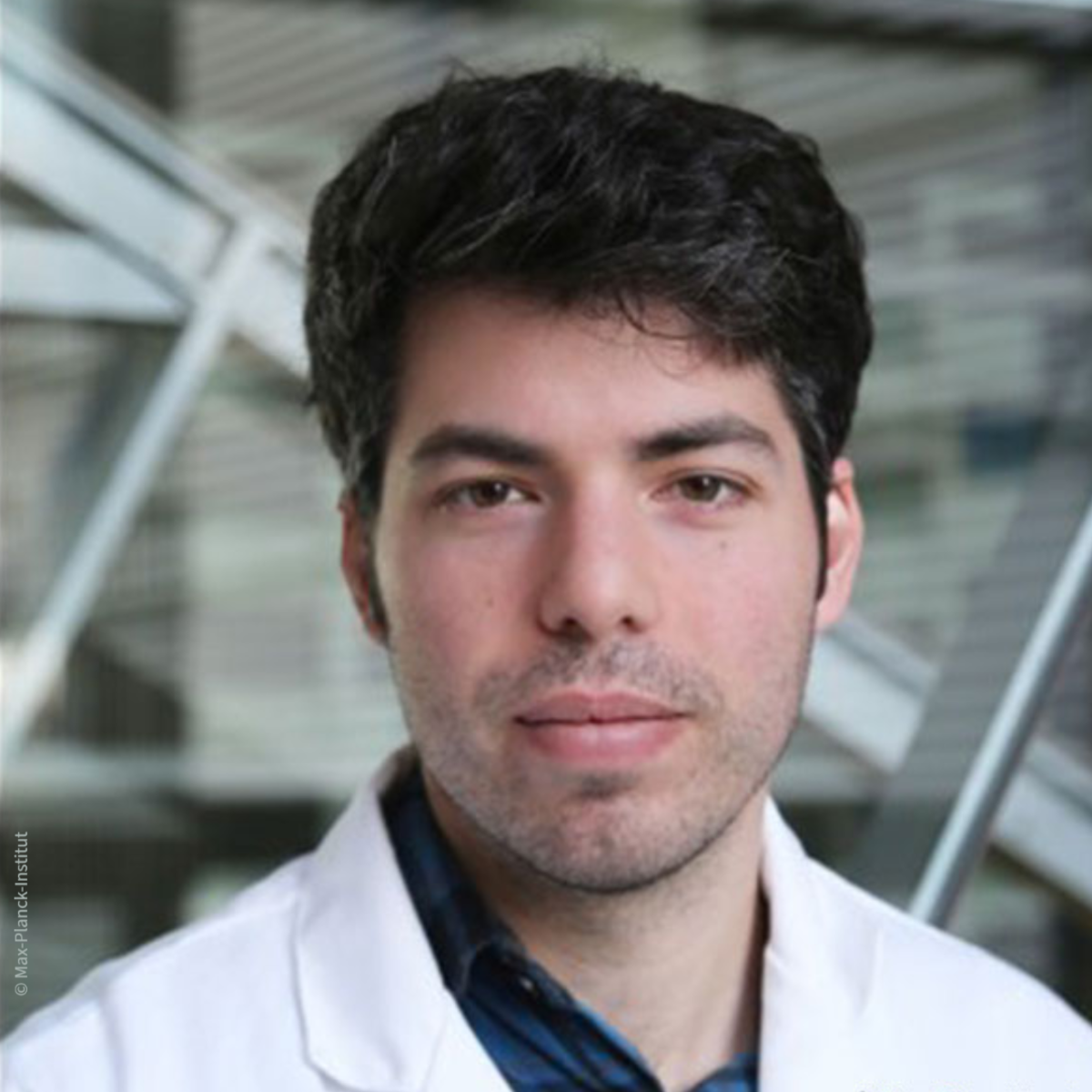 Pictured is researcher and founder Ryan Guterman, who has developed an electrochemical sensor that fits on a microchip.