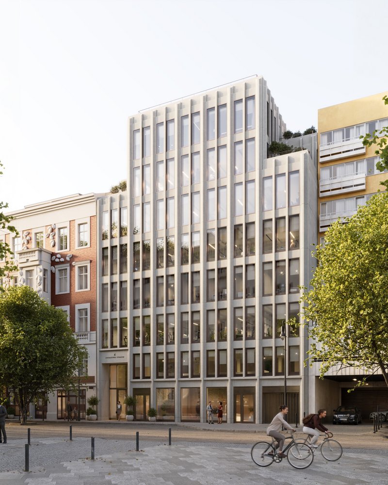 Visualization of the AVIÈR new-build project in central Berlin
