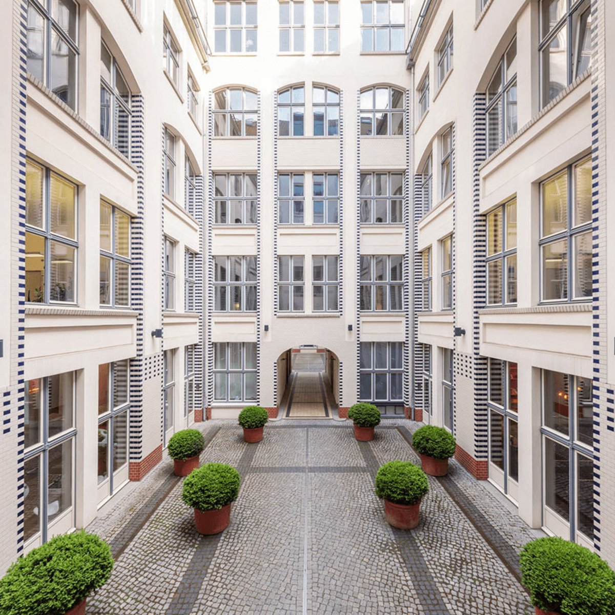Innenhof Co-Working Gebäude Berlin, Hausvogteiplatz