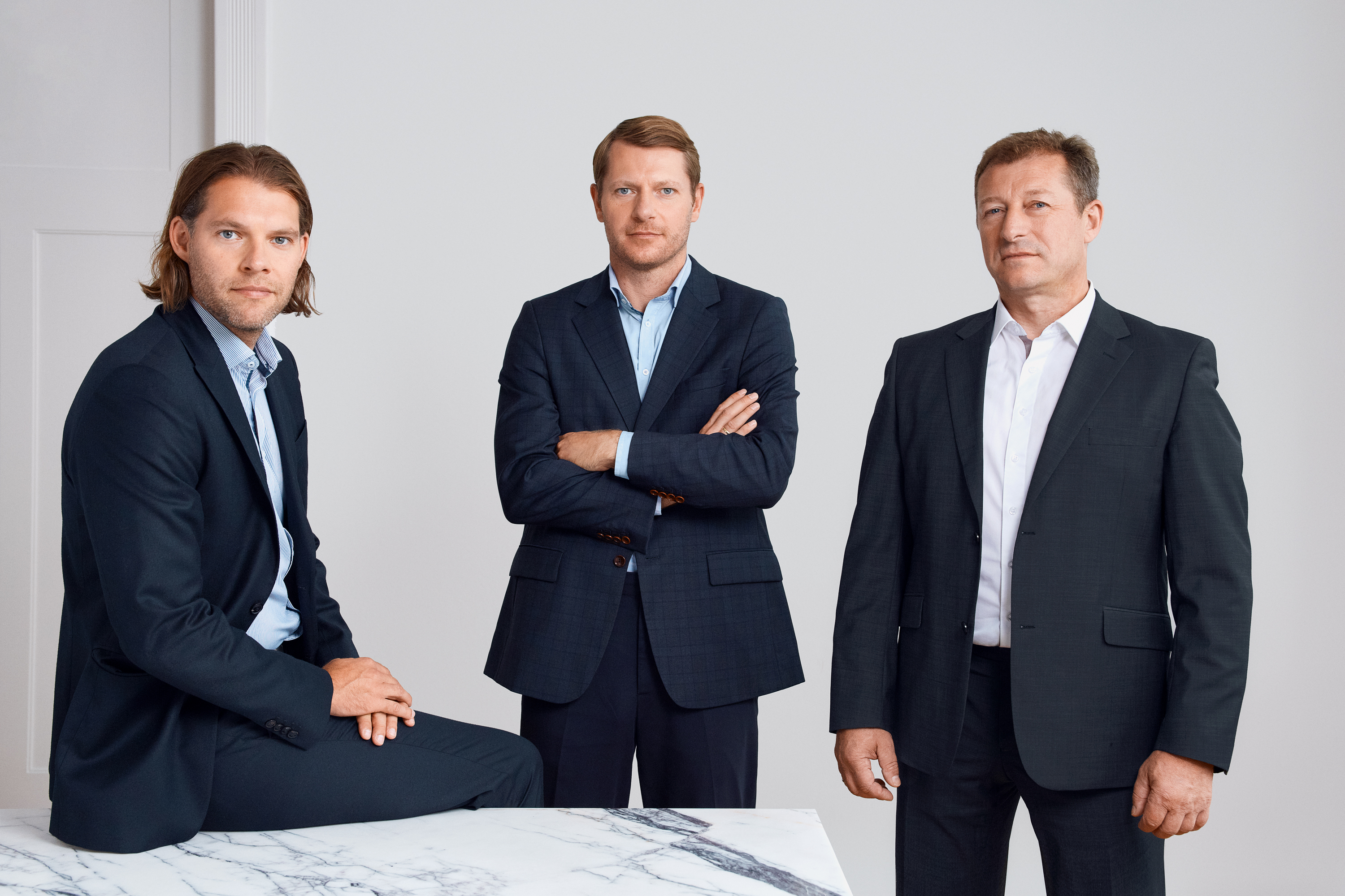 Teamaufnahme: Alexander Tank (Geschäftsführer), Kai-Uwe Tank (Geschäftsführer), Frank Bochon (Projektleiter)